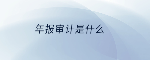 年報(bào)審計(jì)是什么？