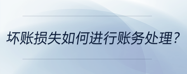 壞賬損失如何進(jìn)行賬務(wù)處理？