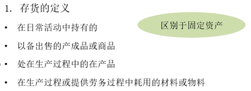 一、存貨的范圍