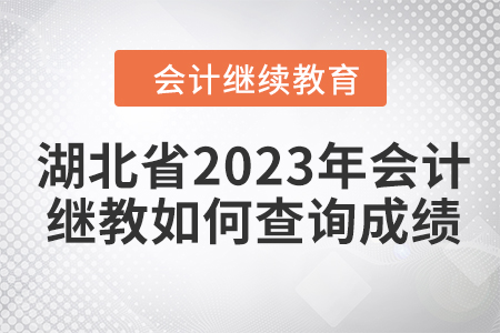 湖北省2023年會(huì)計(jì)繼續(xù)教育如何查詢成績(jī)？