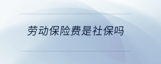 勞動(dòng)保險(xiǎn)費(fèi)是社保嗎？