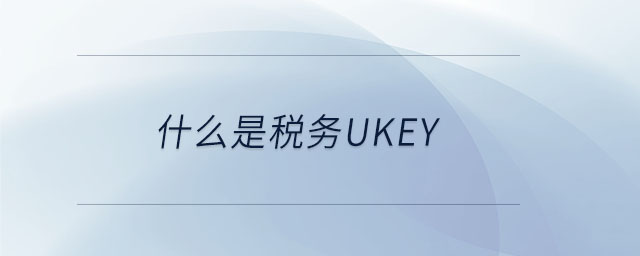 什么是稅務Ukey