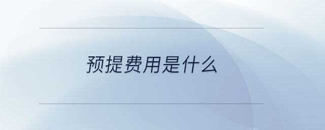 預(yù)提費(fèi)用是什么