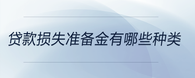 貸款損失準(zhǔn)備金有哪些種類