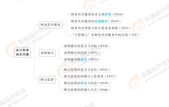 2024高級會計實務(wù)思維導圖第十一章：會計財務(wù)相關(guān)問題