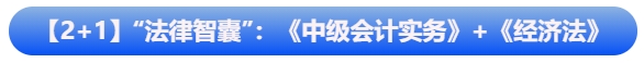 【2+1】“法律智囊”組合：《中級會計實(shí)務(wù)》+《經(jīng)濟(jì)法》