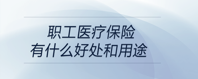 職工醫(yī)療保險有什么好處和用途