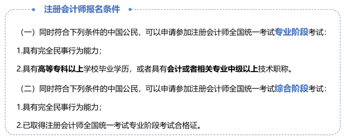 注會報(bào)名條件