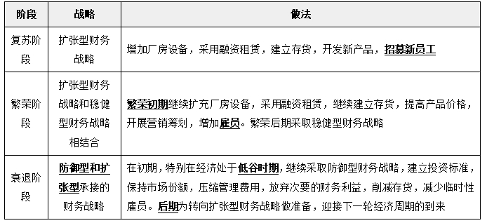 財務(wù)戰(zhàn)略選擇