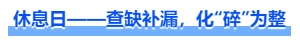 中級會計休息日——查缺補漏，化“碎”為整