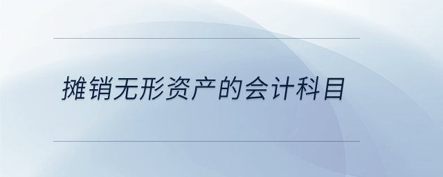 攤銷無形資產(chǎn)的會計(jì)科目