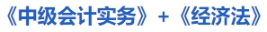 《中級(jí)會(huì)計(jì)實(shí)務(wù)》+《經(jīng)濟(jì)法》
