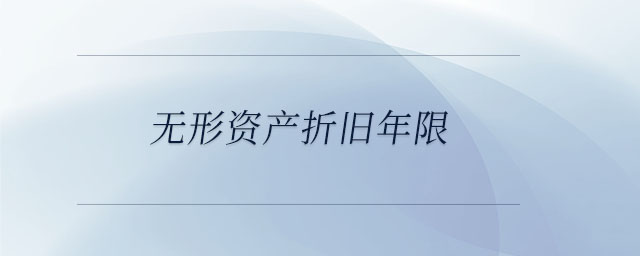 無形資產(chǎn)折舊年限