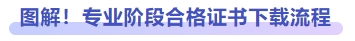 圖解！專業(yè)階段合格證書下載流程