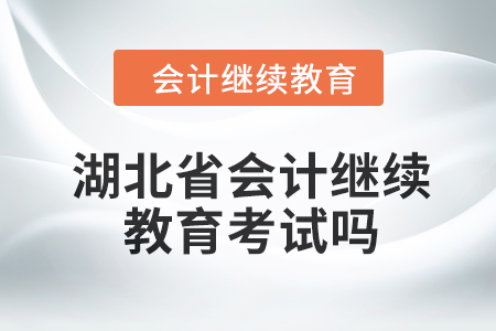 2024年湖北省會(huì)計(jì)人員繼續(xù)教育考試嗎？