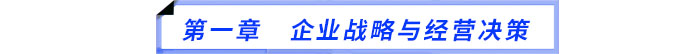 第一章　企業(yè)戰(zhàn)略與經(jīng)營(yíng)決策
