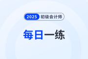 2025年初級(jí)會(huì)計(jì)考試每日一練題庫(kù)匯總3.3