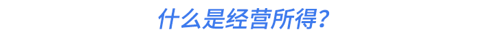 什么是經(jīng)營所得？