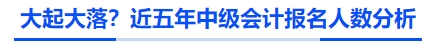 大起大落？近五年中級會計(jì)報(bào)名人數(shù)分析