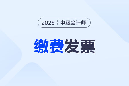 25繳費發(fā)票