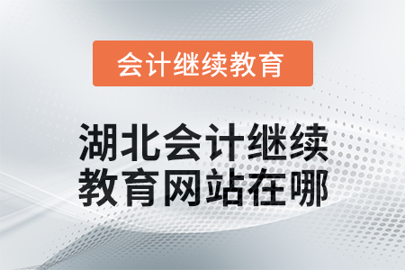 2025年湖北會計人員繼續(xù)教育網(wǎng)站在哪？
