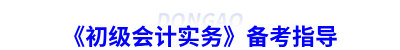 《初級(jí)會(huì)計(jì)實(shí)務(wù)》備考指導(dǎo)