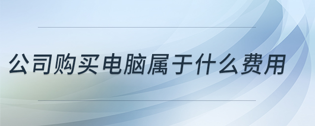 公司購(gòu)買電腦屬于什么費(fèi)用
