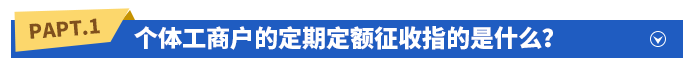個體工商戶的定期定額征收指的是什么？