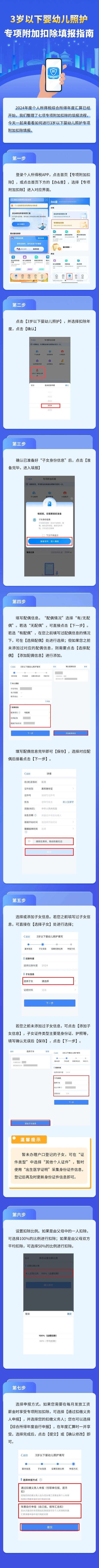 個稅匯算丨3歲以下嬰幼兒照護專項附加扣除填報指南→