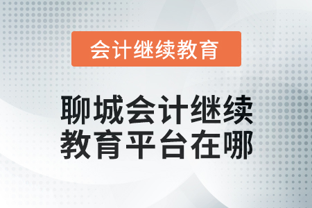 2025年聊城會(huì)計(jì)人員繼續(xù)教育平臺(tái)在哪？