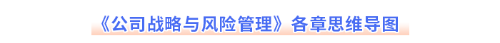 《公司戰(zhàn)略與風險管理》各章思維導圖