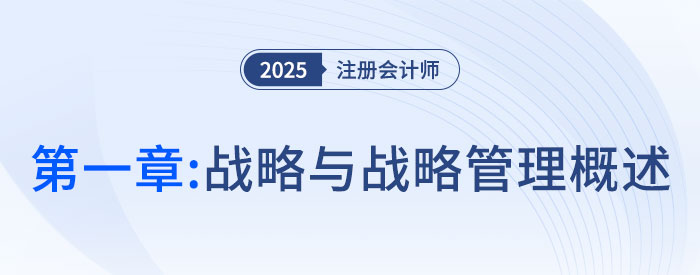 第一章戰(zhàn)略與戰(zhàn)略管理概述_25年注會戰(zhàn)略習題隨章演練