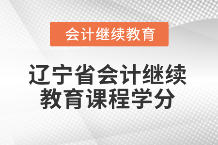 2025年遼寧省會(huì)計(jì)人員繼續(xù)教育課程學(xué)分