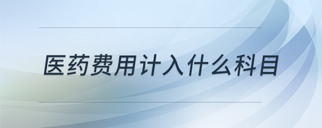 醫(yī)藥費用計入什么科目