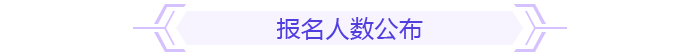 報(bào)名人數(shù)公布
