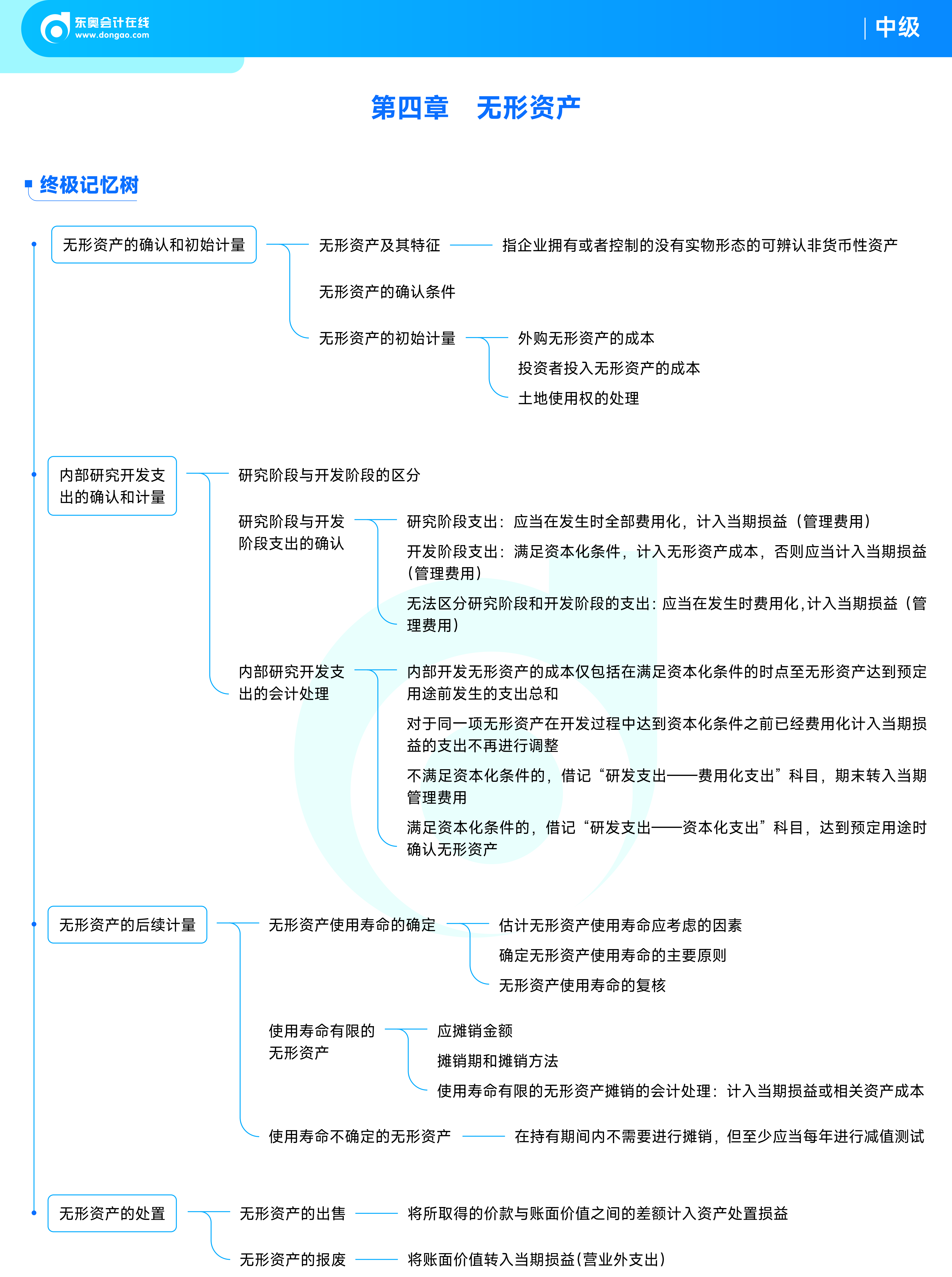 2025年中級會計(jì)實(shí)務(wù)思維導(dǎo)圖——第四章：無形資產(chǎn)