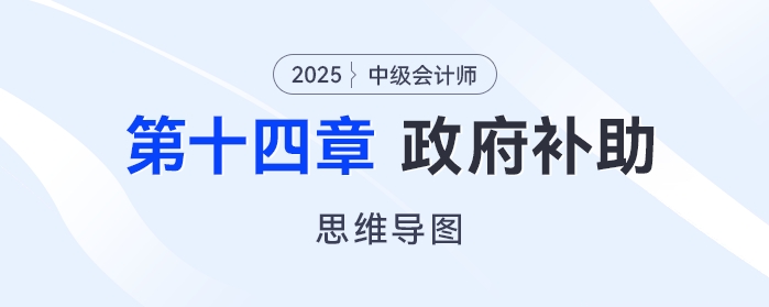 2025年中級會計實務(wù)思維導(dǎo)圖——第十四章：政府補(bǔ)助