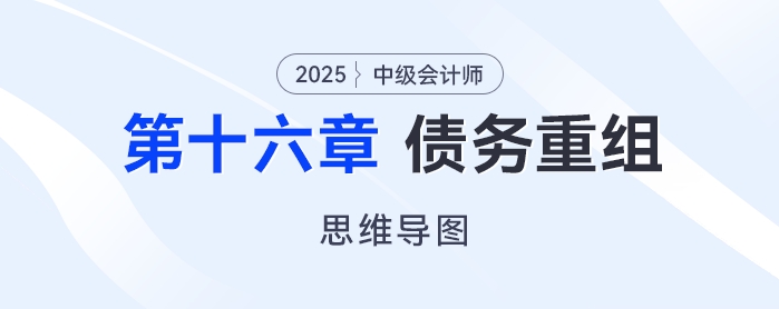 2025年中級會計實務(wù)思維導圖——第十六章：債務(wù)重組