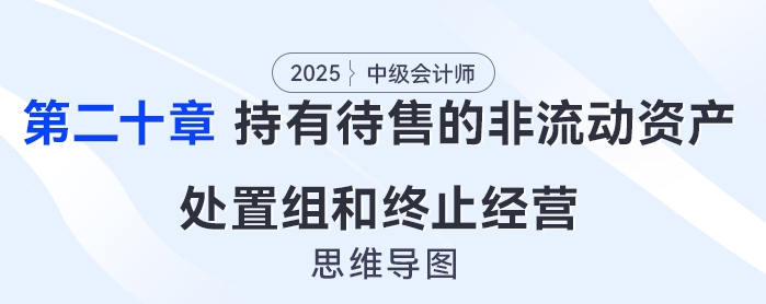 2025年中級會計實務思維導圖——第二十章：持有待售的非流動資產、處置組和終止經營