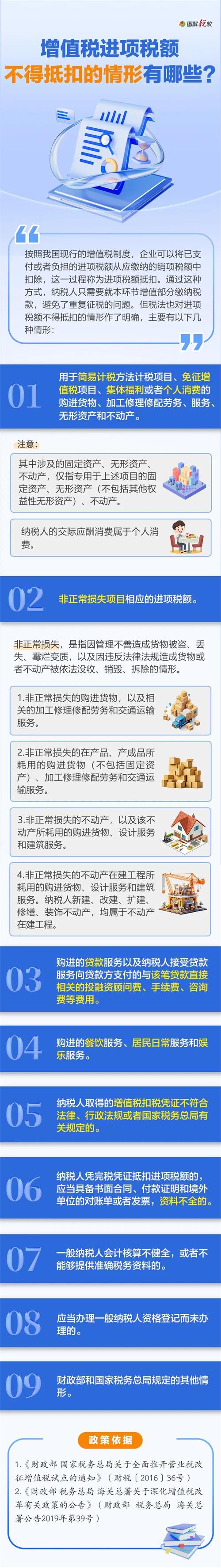 這些情形的增值稅進(jìn)項(xiàng)稅額不得抵扣