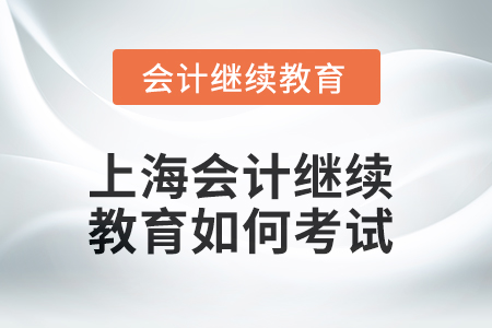 2025年上海會計繼續(xù)教育如何考試？
