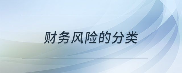 財(cái)務(wù)風(fēng)險的分類