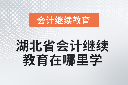 2025年湖北省會(huì)計(jì)繼續(xù)教育在哪里學(xué)？
