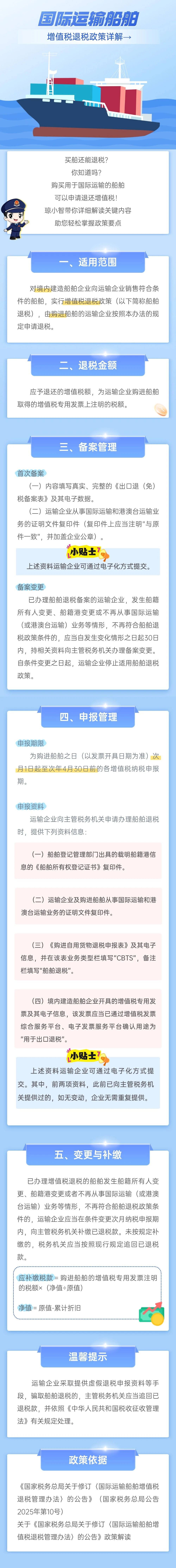 國(guó)際運(yùn)輸船舶增值稅退稅政策詳解