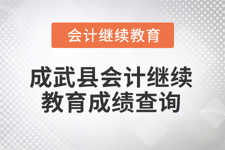 2025年山東省成武縣會(huì)計(jì)繼續(xù)教育成績(jī)查詢