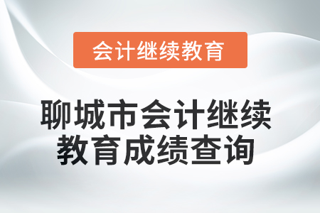 2025年聊城市會(huì)計(jì)人員繼續(xù)教育成績(jī)查詢方式