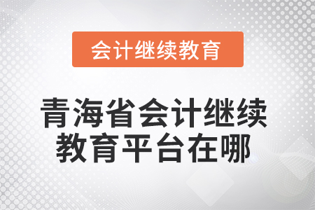 2025年青海省會(huì)計(jì)人員繼續(xù)教育平臺(tái)在哪？