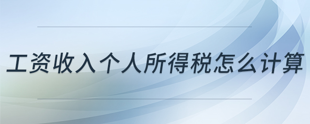工資收入個(gè)人所得稅怎么計(jì)算