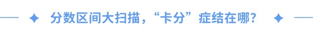 分?jǐn)?shù)區(qū)間大掃描，“卡分”癥結(jié)在哪？