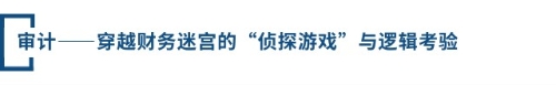 審計——穿越財務(wù)迷宮的“偵探游戲”與邏輯考驗